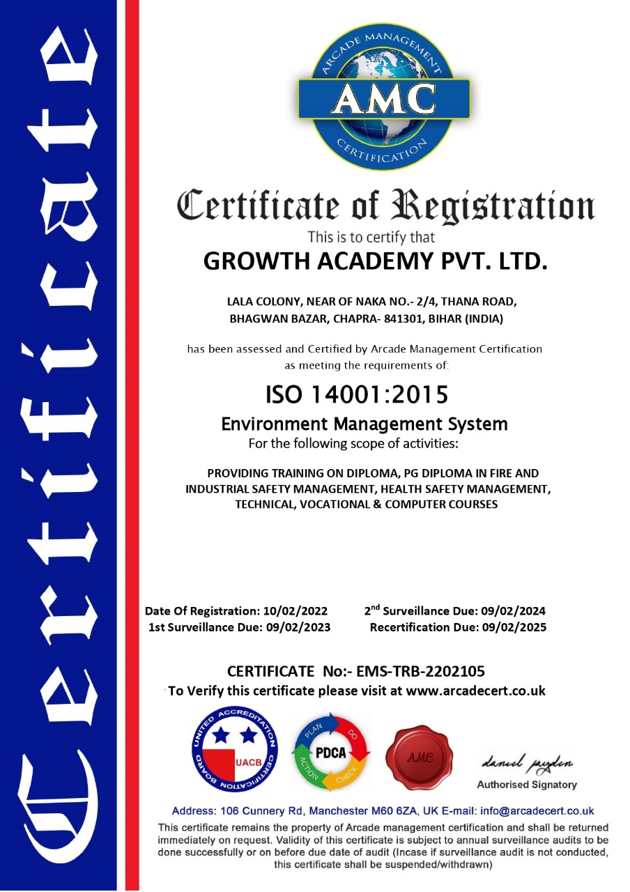 Registration Certificate of Growth Academy
